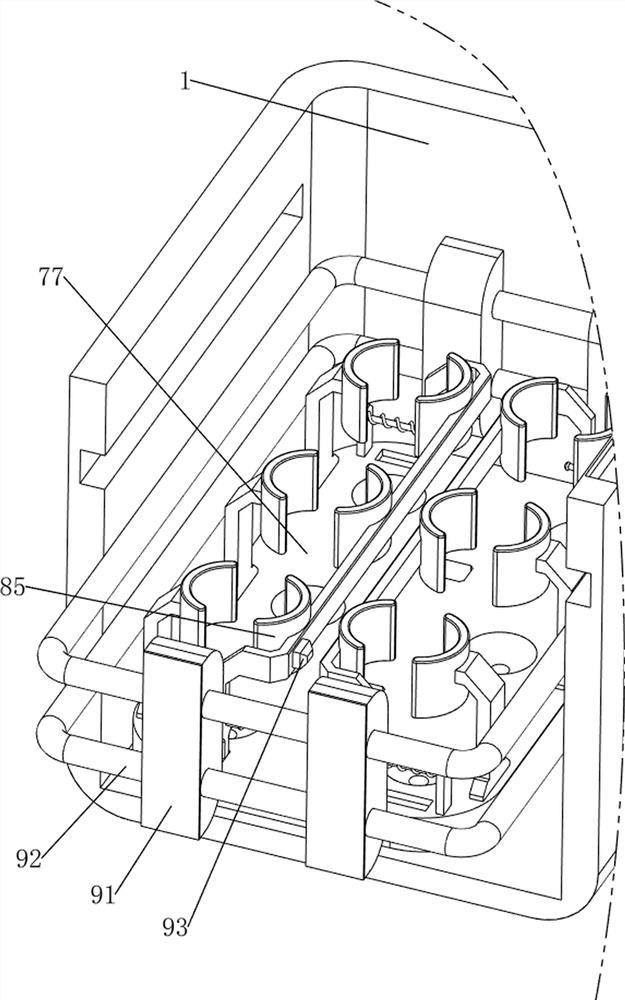 Test tube transfer device for endocrinology department