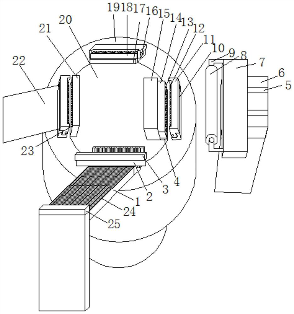 Grinding device for inner and outer edges of annular plate parts