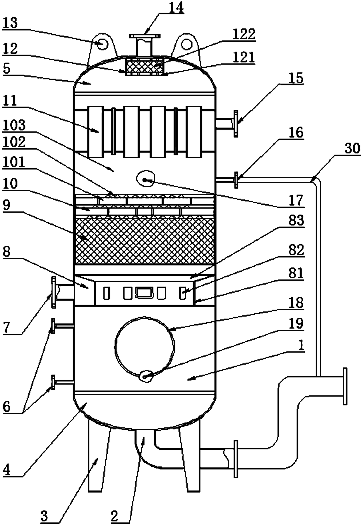 System and method for continuous and constant blowdown energy collection of boiler