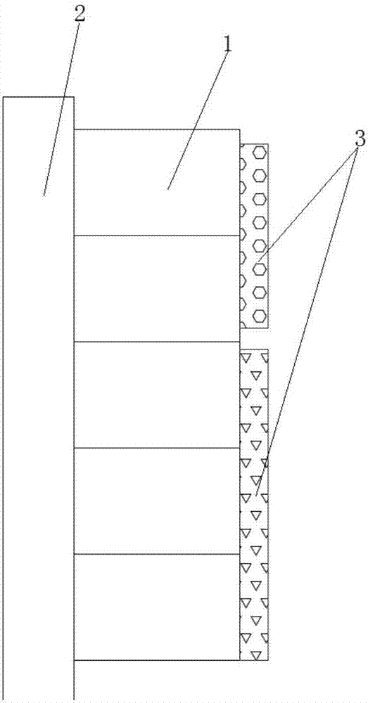 Electrode for preparing cover glass