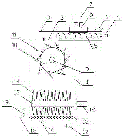 Efficient raw cotton loosening machine capable of removing dust