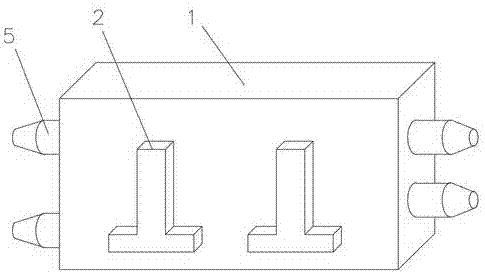 Refractory kiln brick with blind-hole-structure connecting holes