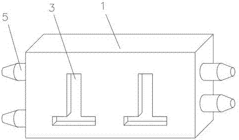 Refractory kiln brick with blind-hole-structure connecting holes