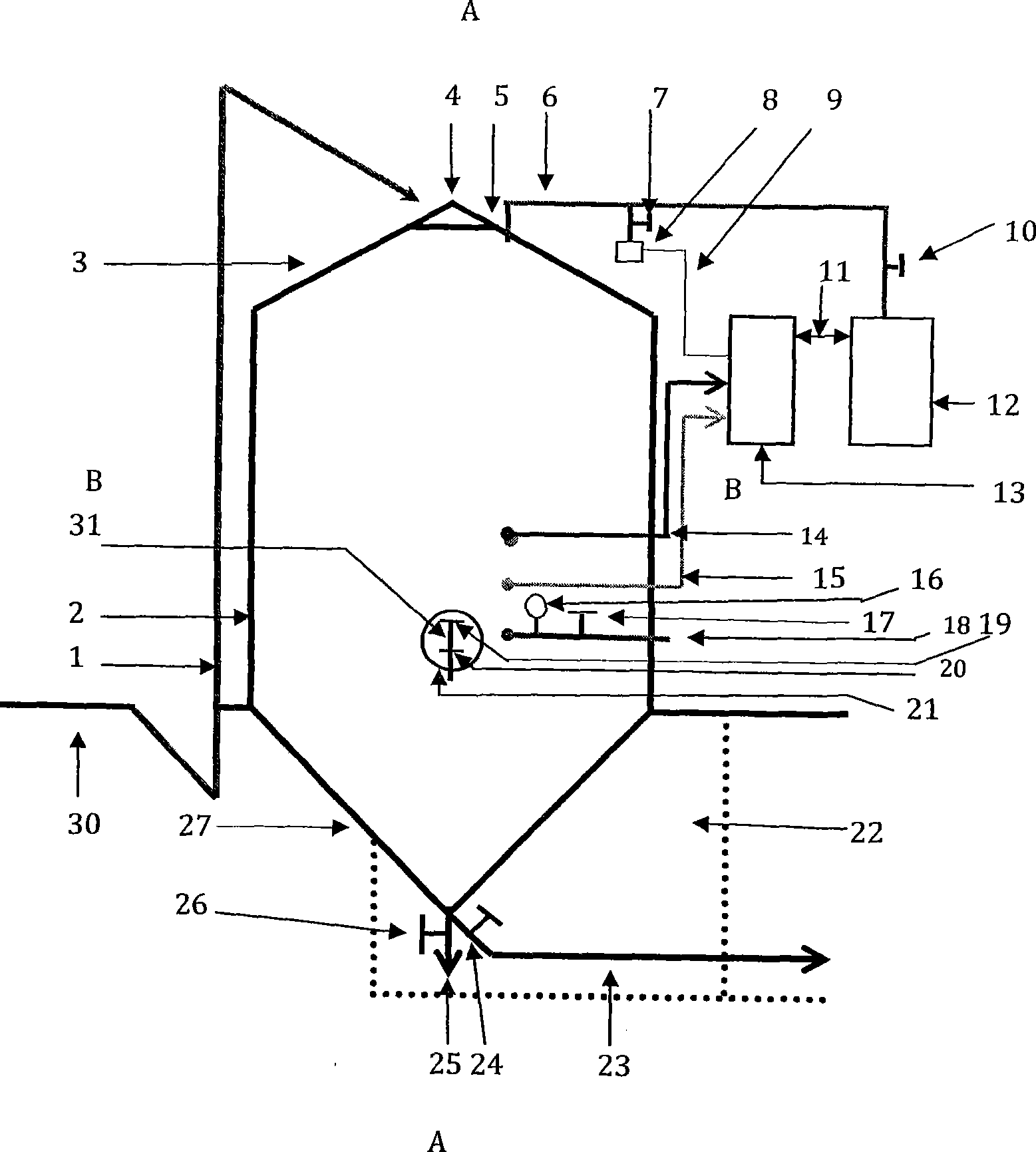 Method for long term storage of grain without deterioration and equipment thereof