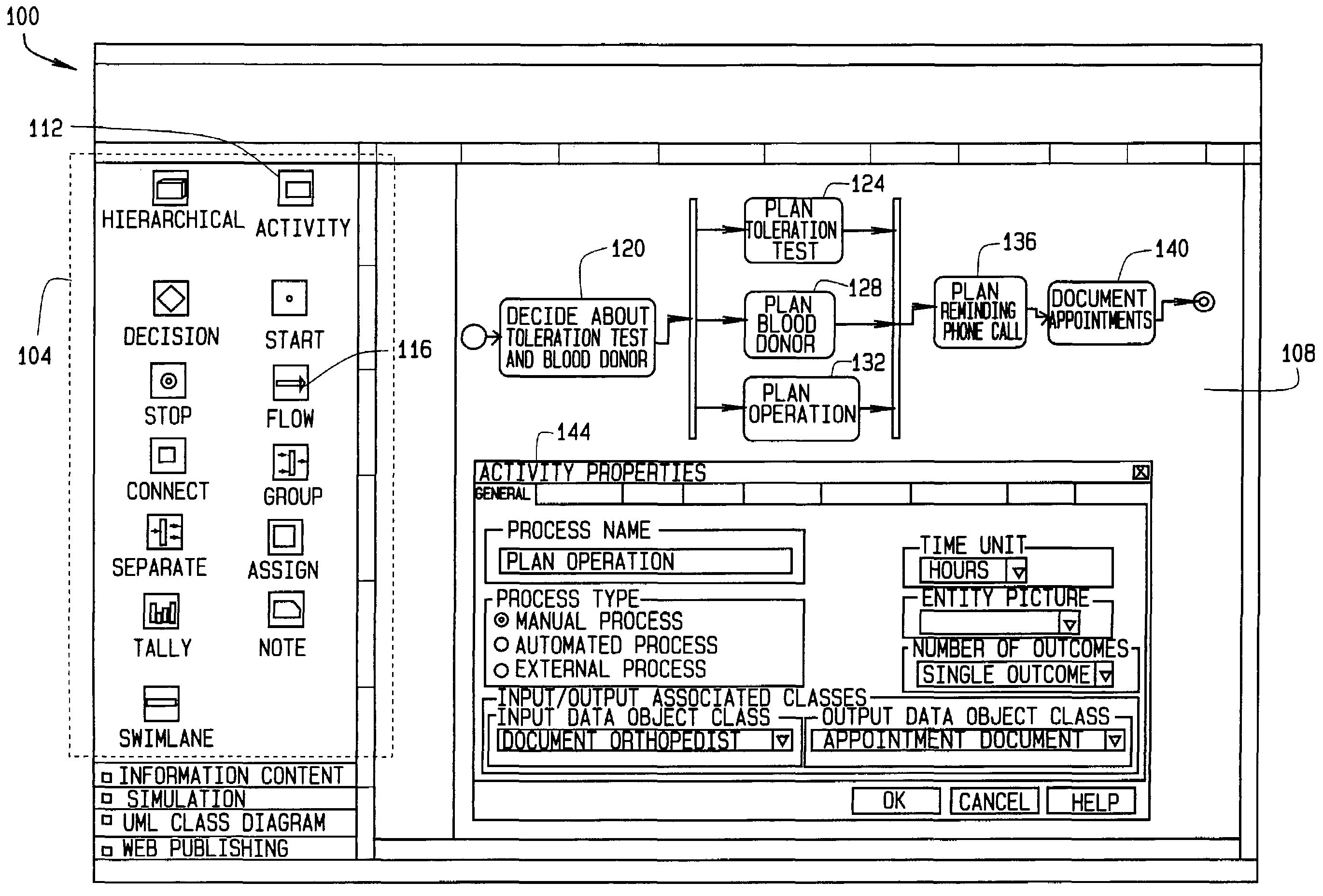 System and methods for business process modeling