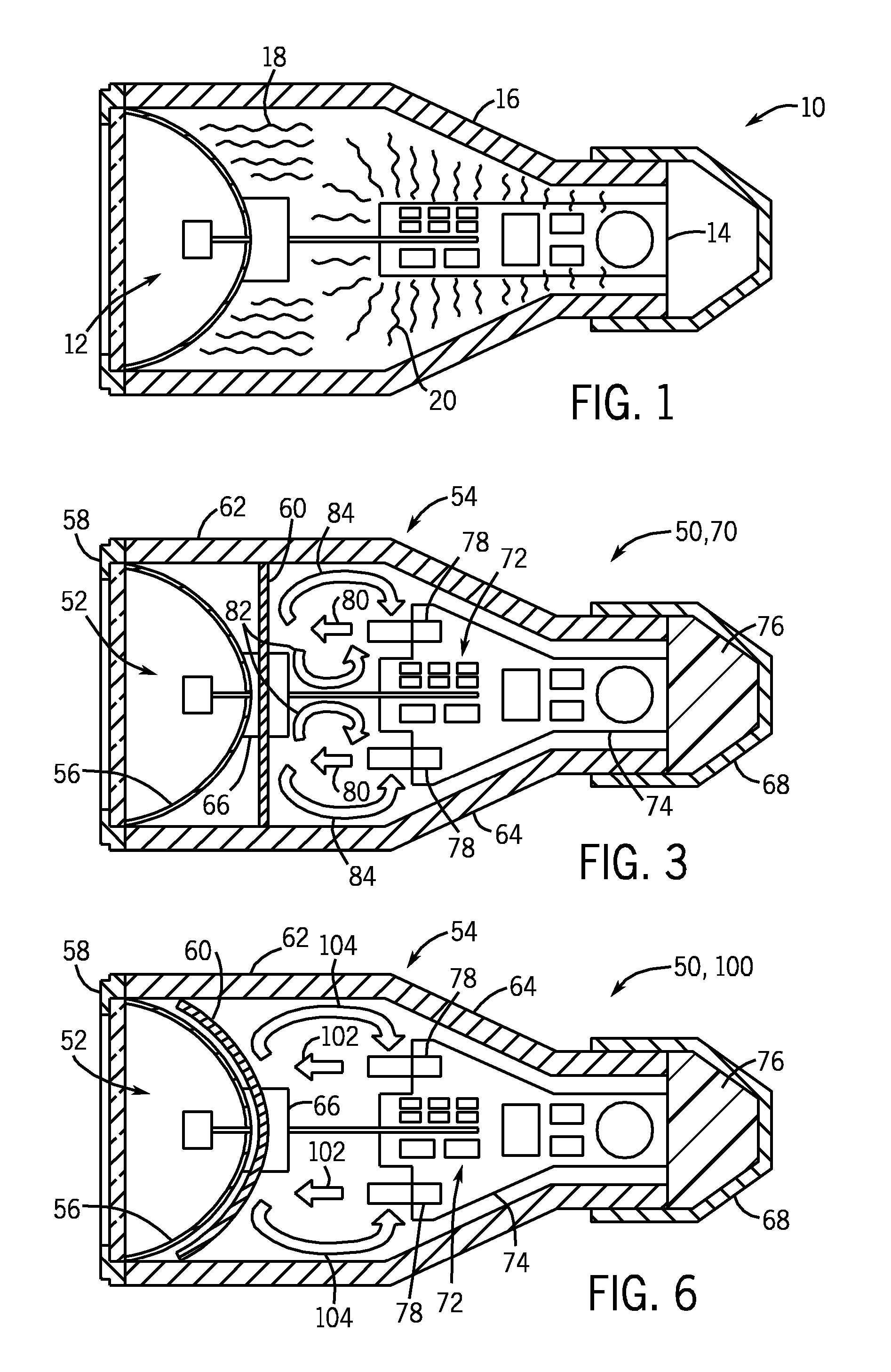 Integral ballast lamp thermal management method and apparatus