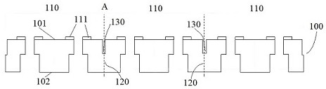 Lead frame for packaging, semiconductor packaging structure and packaging method