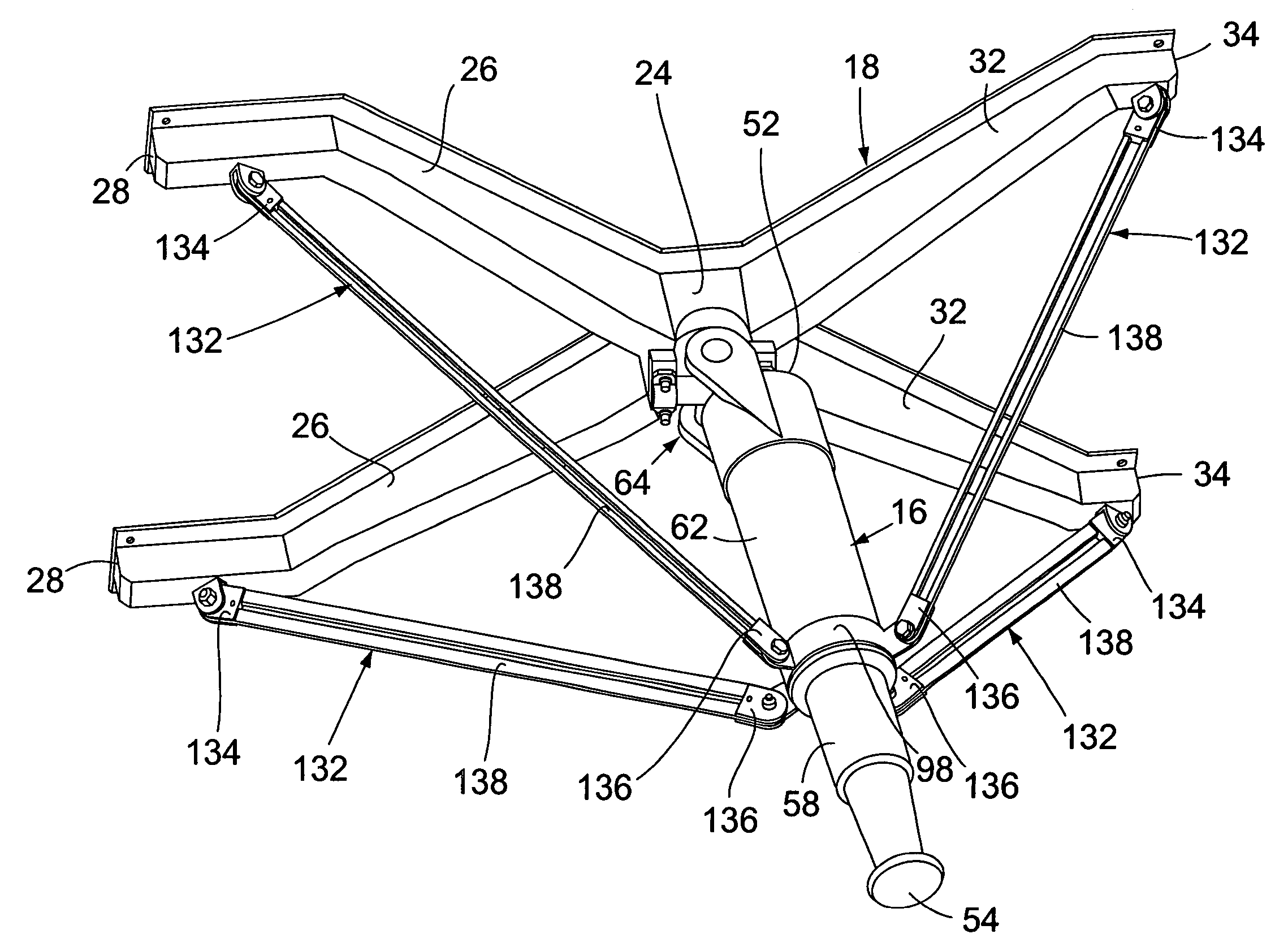 Landing assist apparatus retention strap spool