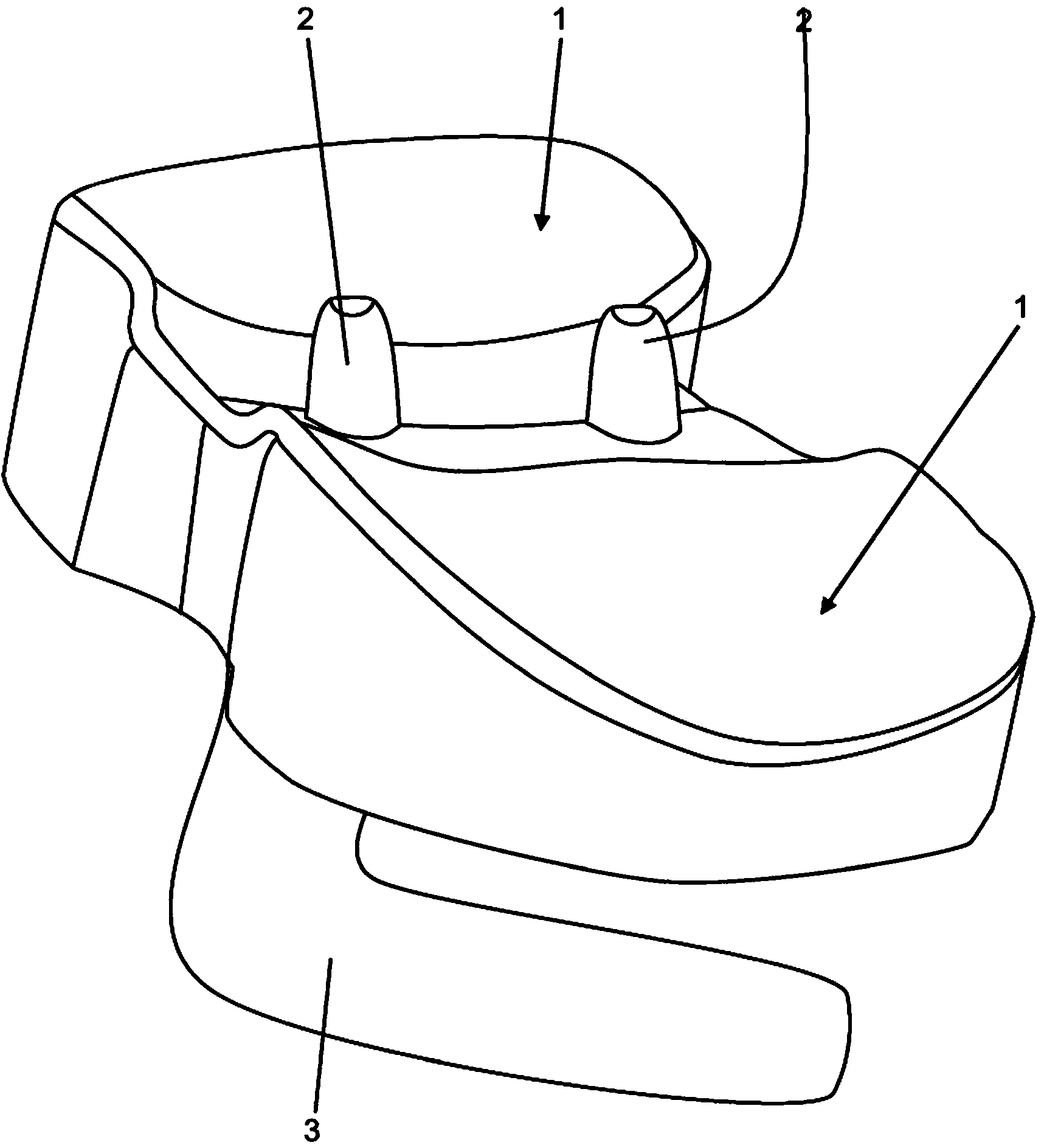 Device and method for the in-situ production of articulating spacers