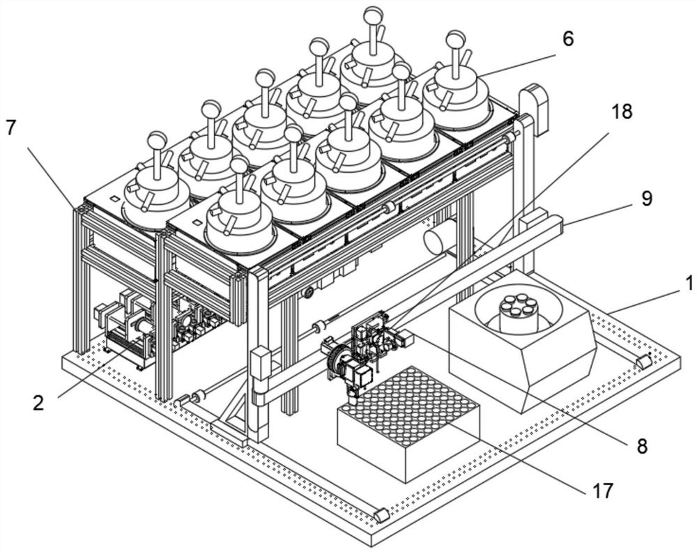 A parallel automatic synthesis device for gas-sensitive materials based on solvothermal method