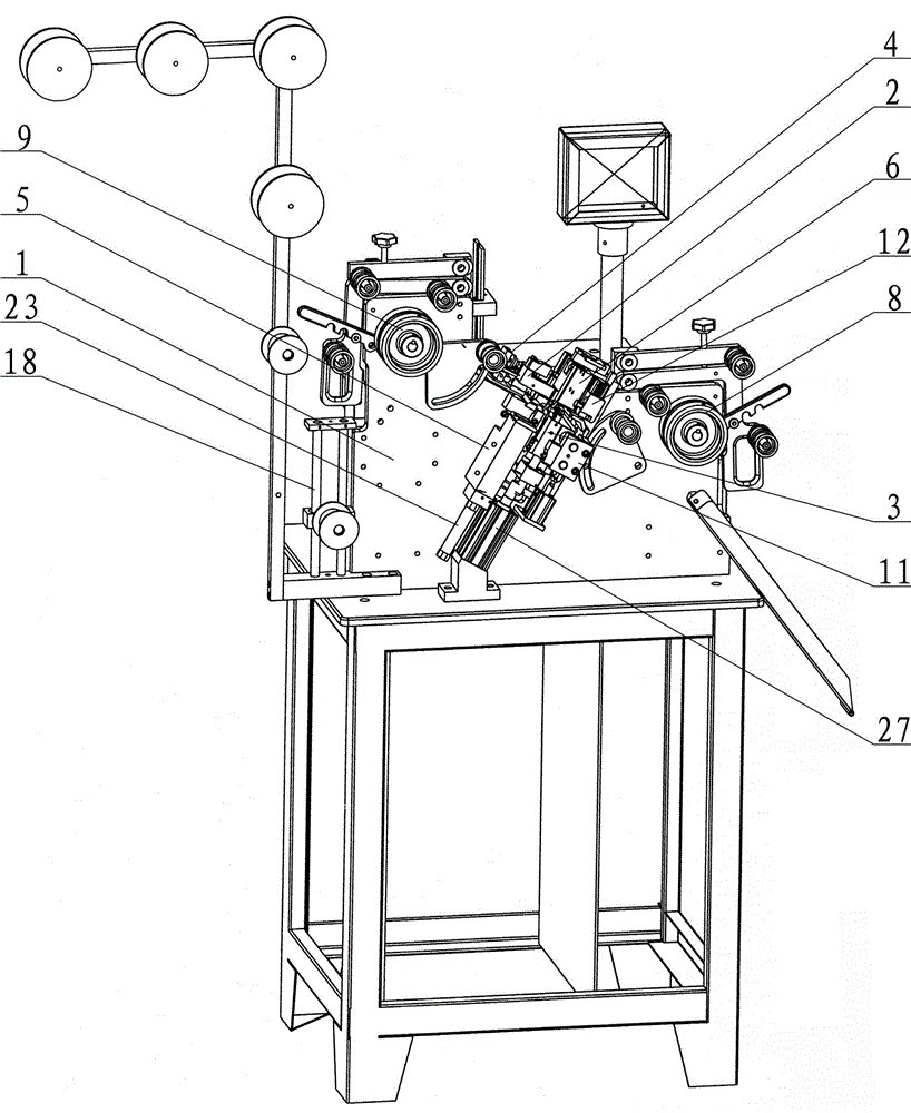 Zipper penetrating machine