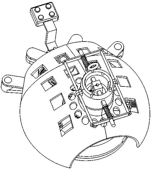 Trachea cannula fixing device for anesthesiology department