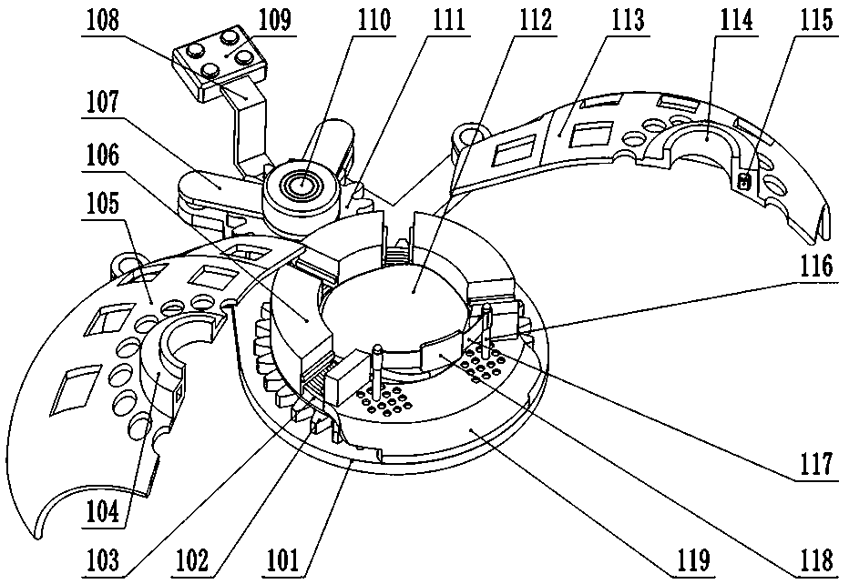 Trachea cannula fixing device for anesthesiology department