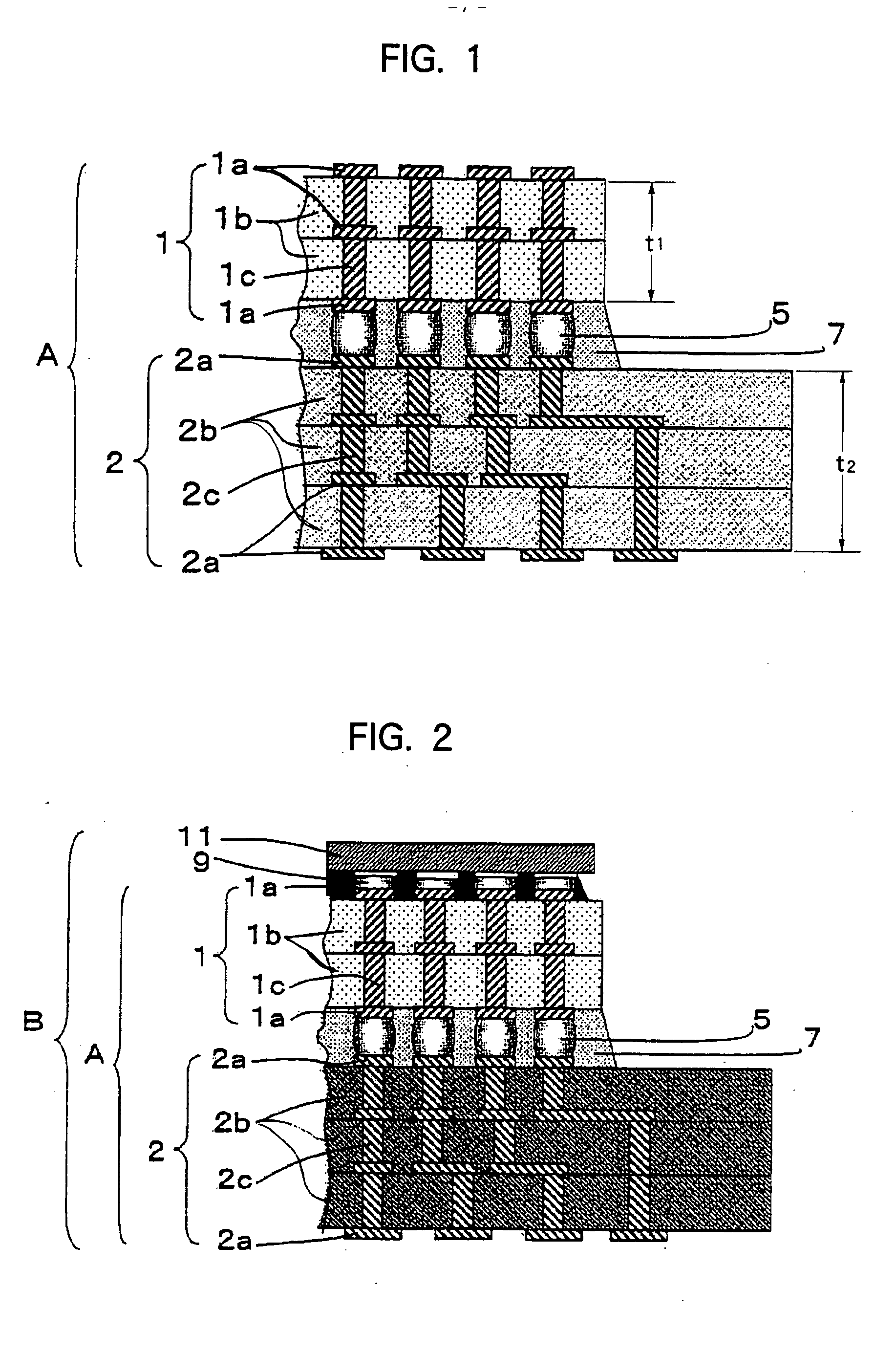 Laminated wiring board and its mounting structure