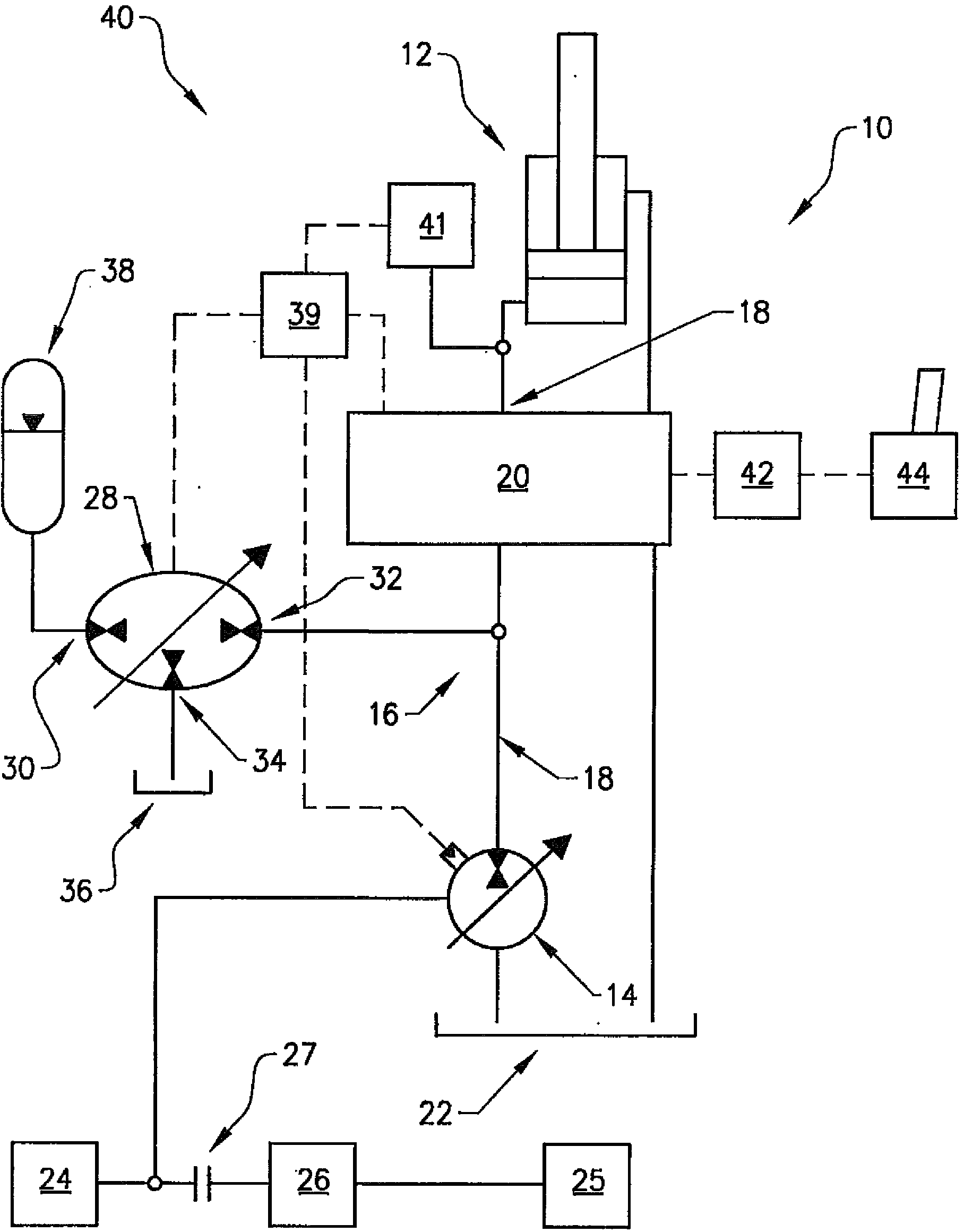 A hydraulic system and a method for controlling a hydraulic system