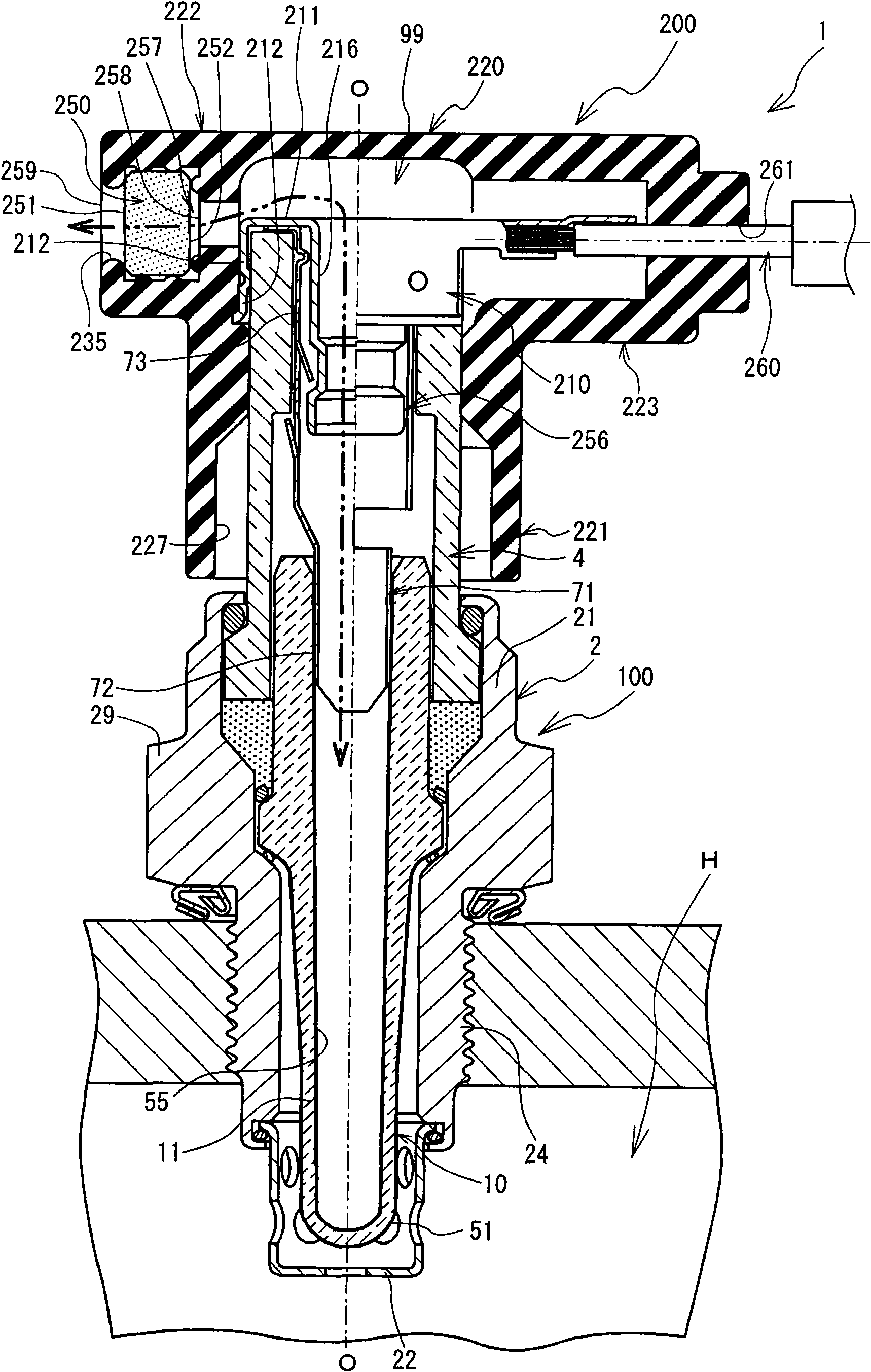 Gas sensor unit