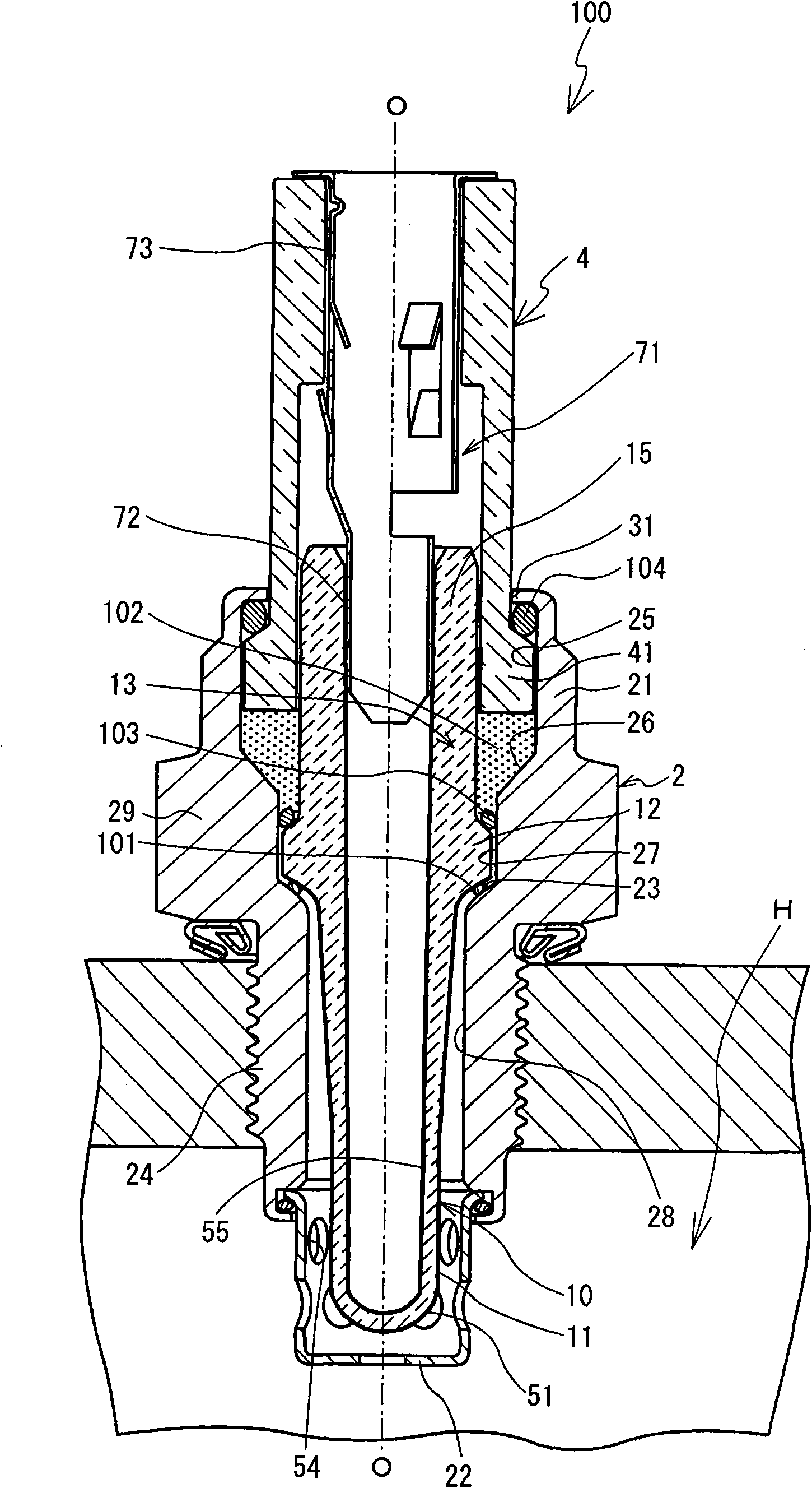 Gas sensor unit