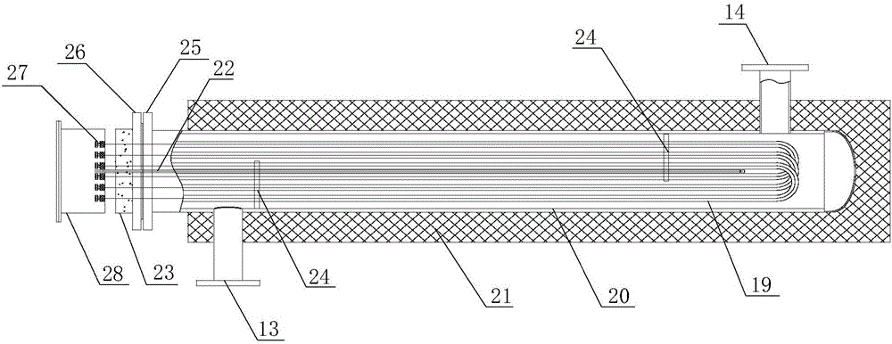 A heat conduction oil heating device with a cooler