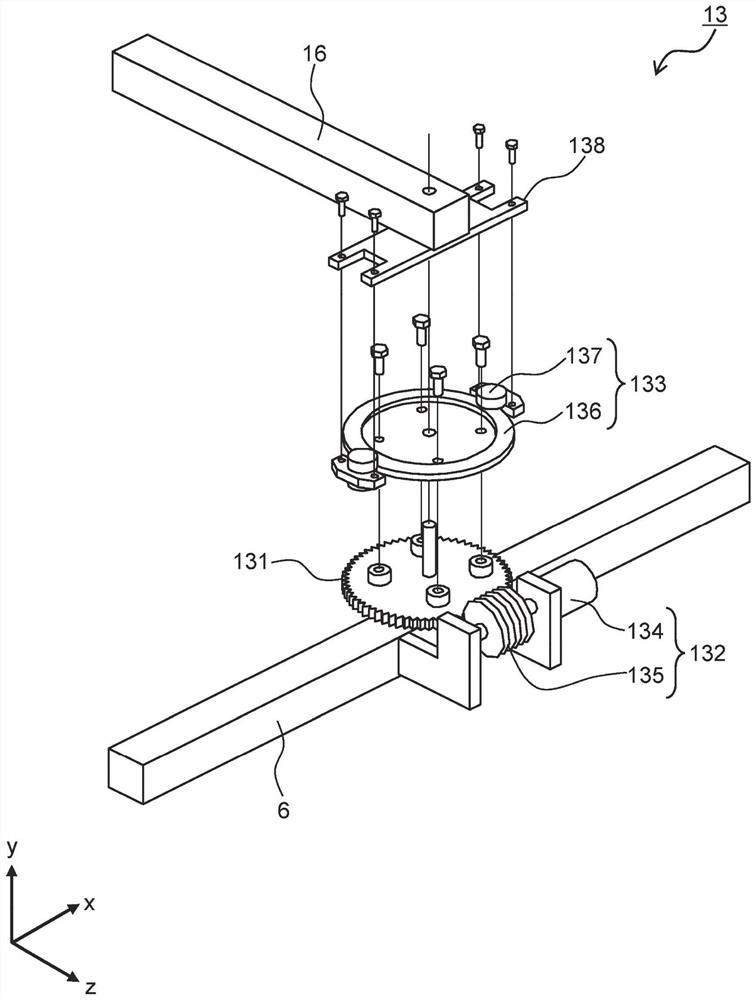 Elevator guide rail alignment device and elevator guide rail alignment method