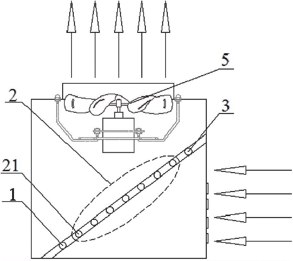 A multi-branch outdoor heat exchanger with synchronous heat exchange