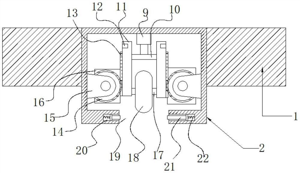 Municipal construction pipeline support simulating manual carrying operation