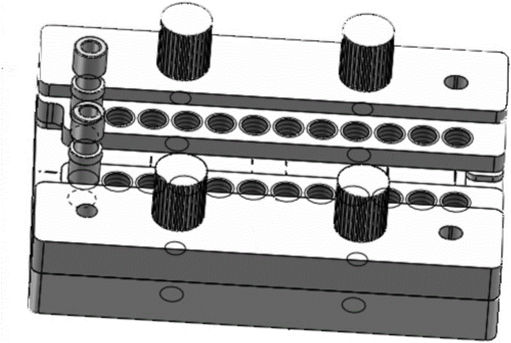 Micro-fluidic chip liquid feeding fixture and liquid feeding method