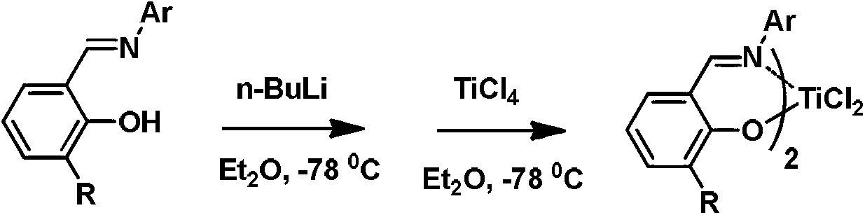 Metal miscellaneous ligand catalyst precursor based on salicylaldehyde imine ligand, as well as preparation and application thereof