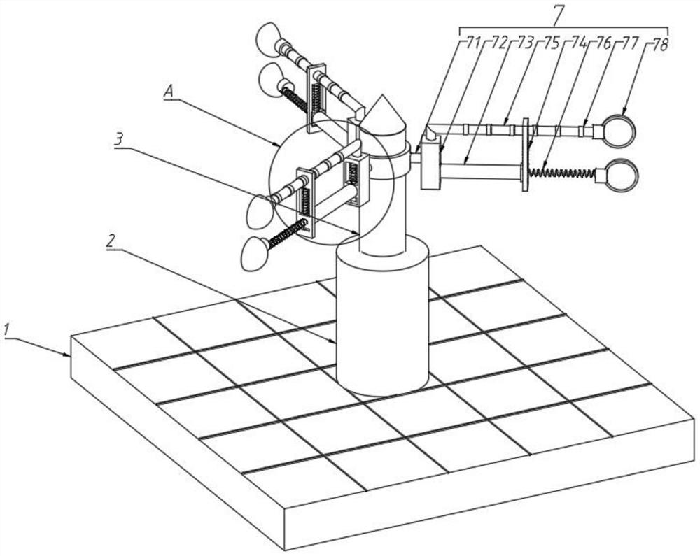 Double-layer wind-driven vibration type acousto-optic bird dispeller