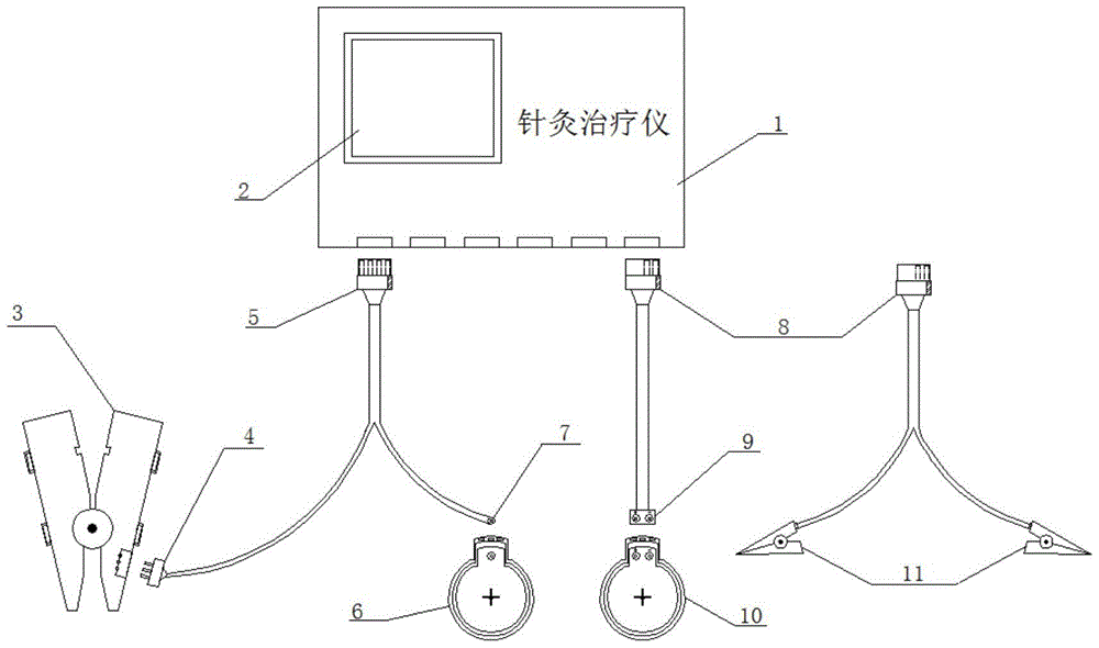 An electroacupuncture therapeutic instrument simulating manual acupuncture techniques and its twirling acupuncture clip