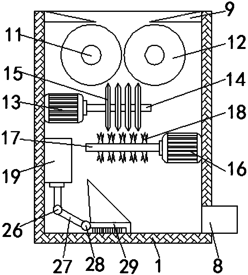 Electronic waste recycling device