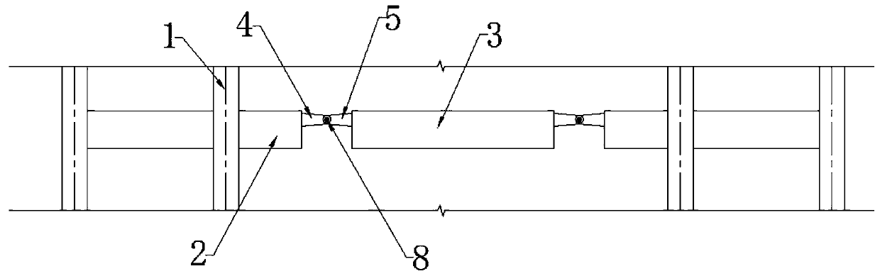 Large-span variable-section beam