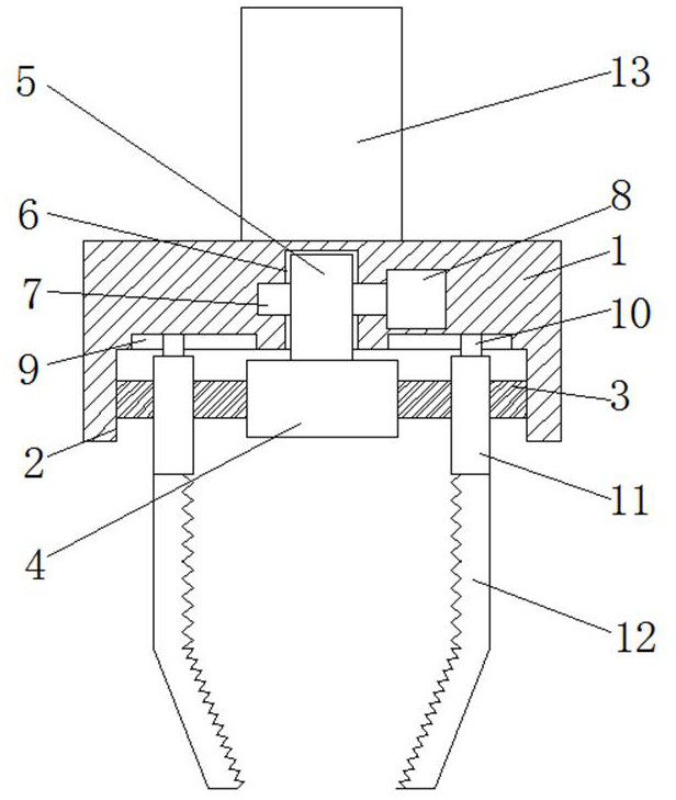 Mechanical claw device for intelligent robot