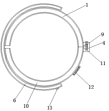 Easy-to-disassemble plaster fixing device used for orthopedics department