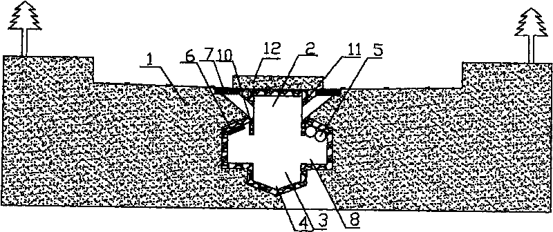 Method for resolving surface drainage and communal facilities paving problem of city