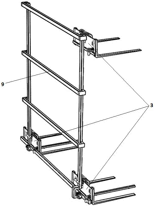 Overground stereo garage built through layer frame tray parking places