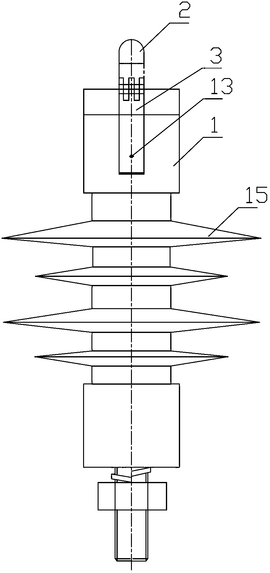 Quick support composite insulator hardware for insulated overhead line and operation method of quick support composite insulator hardware