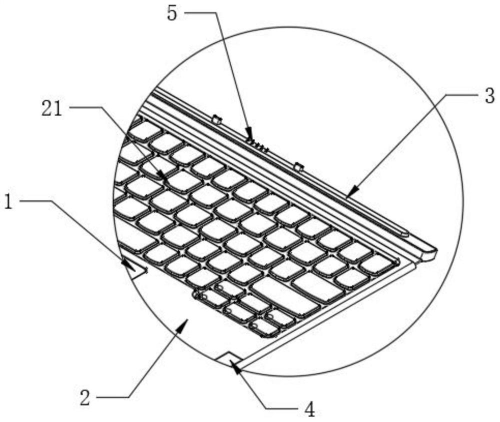 Keyboard with USB and Bluetooth dual-mode connection mode