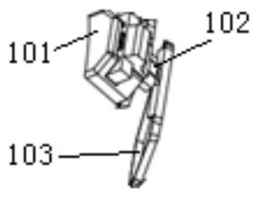 Clamping type horseshoe buffering and damping plastic running shoes