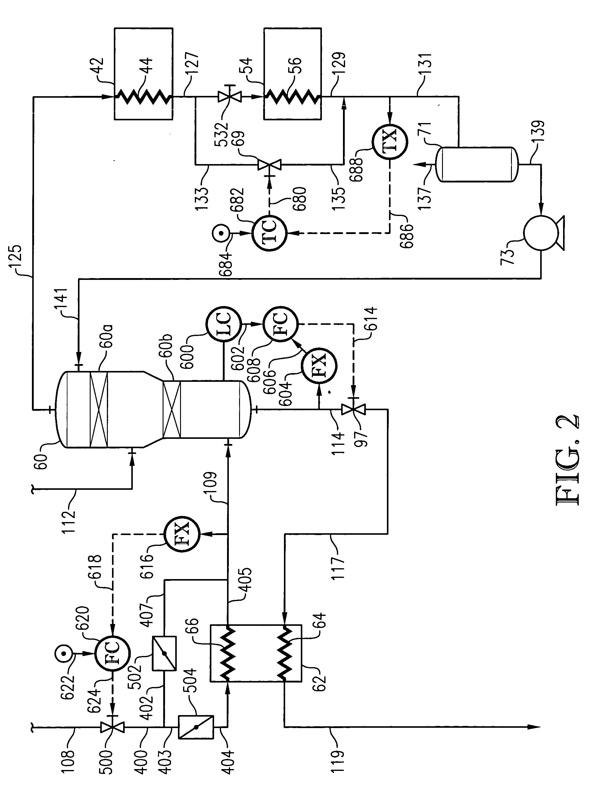 LNG system employing refluxed heavies removal column with overhead condensing