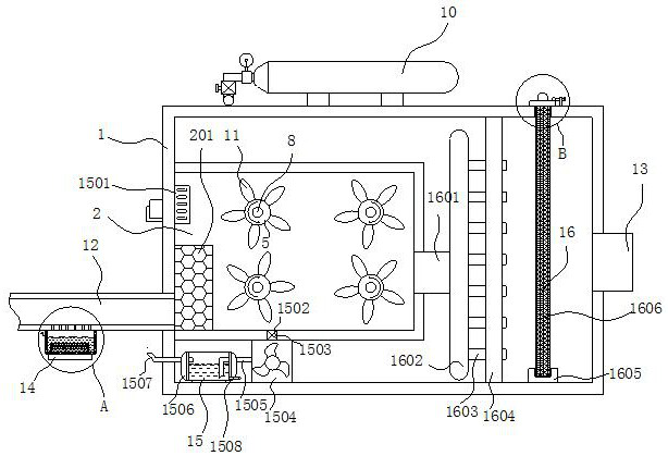 Low-consumption carbon-based catalytic desulfurization and denitrification device for flue gas purification