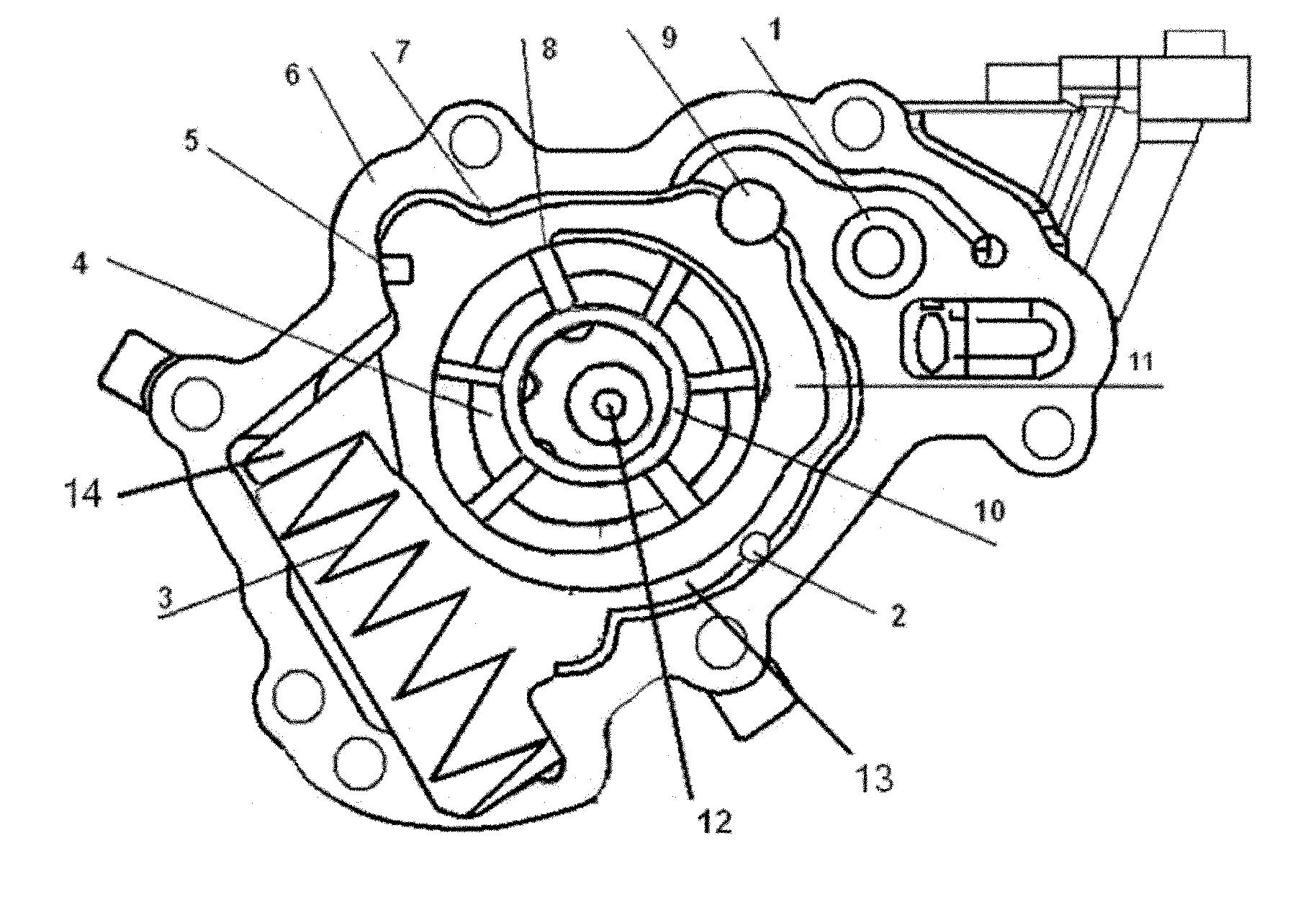 Variable control method for one-stage variable oil pump of engine and one-stage variable oil pump of engine