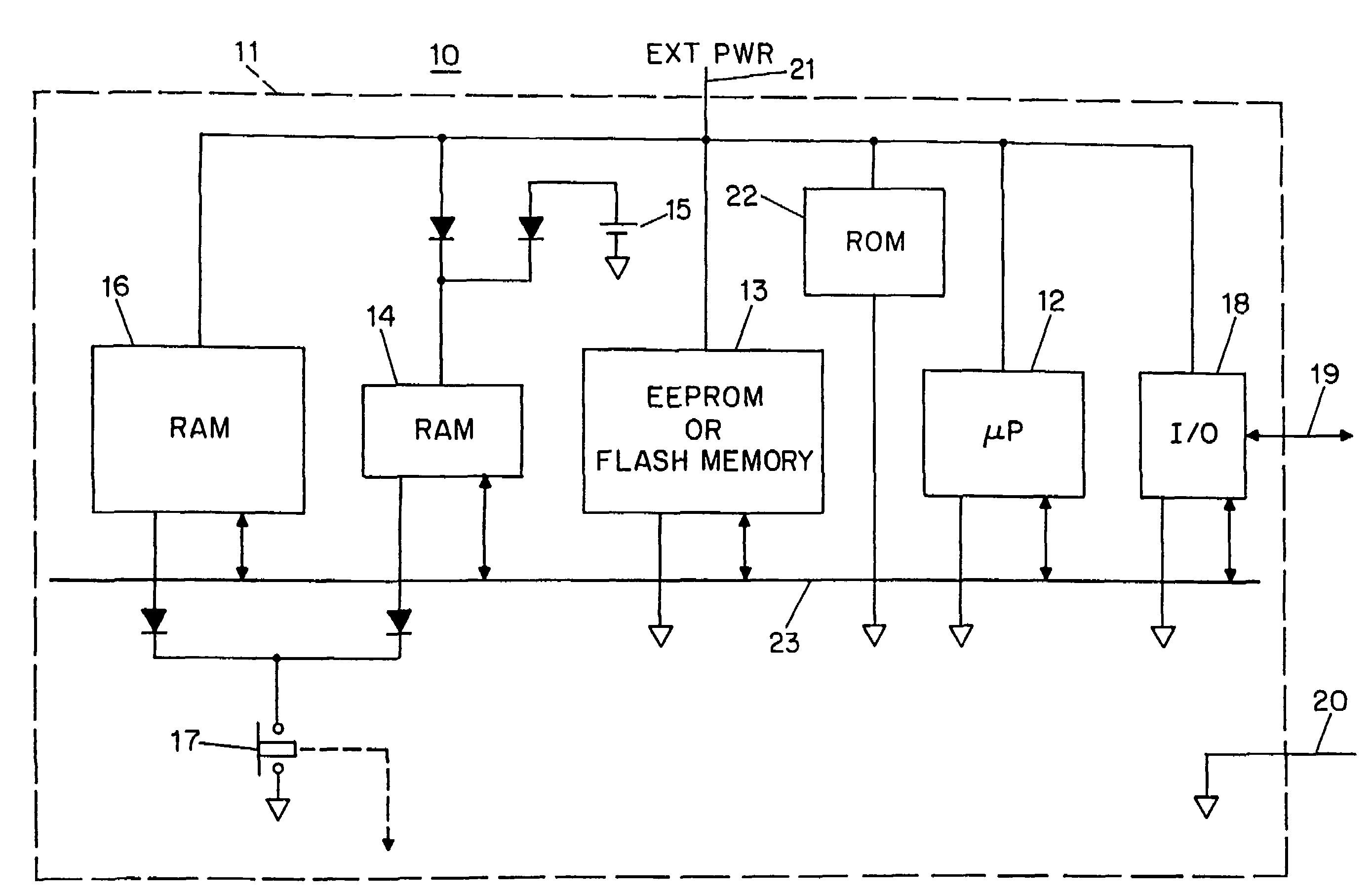 Tamper resistant postal security device with long battery life