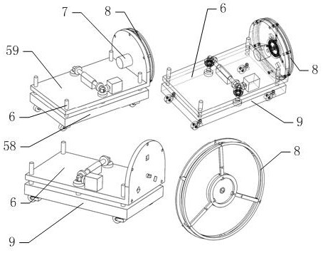 Cable collecting frame used in field of housing construction engineering