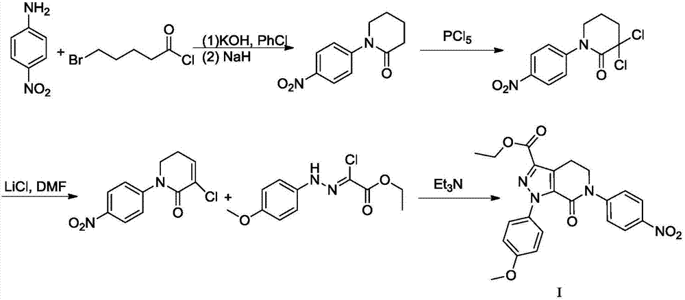 Preparation method of apixaban and intermediates thereof