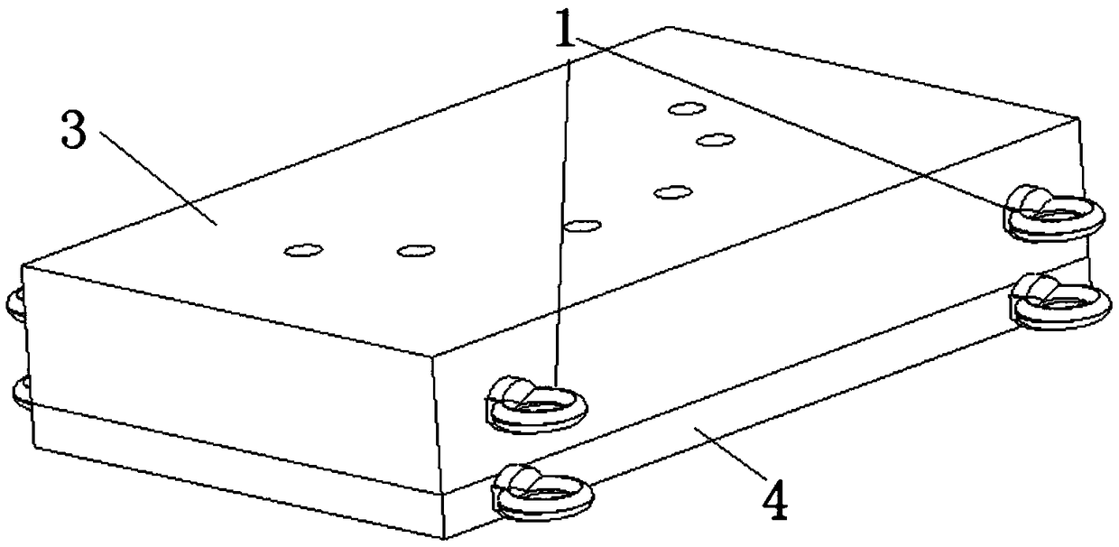 Forming mold and method of large-curvature open thin-walled structure composite