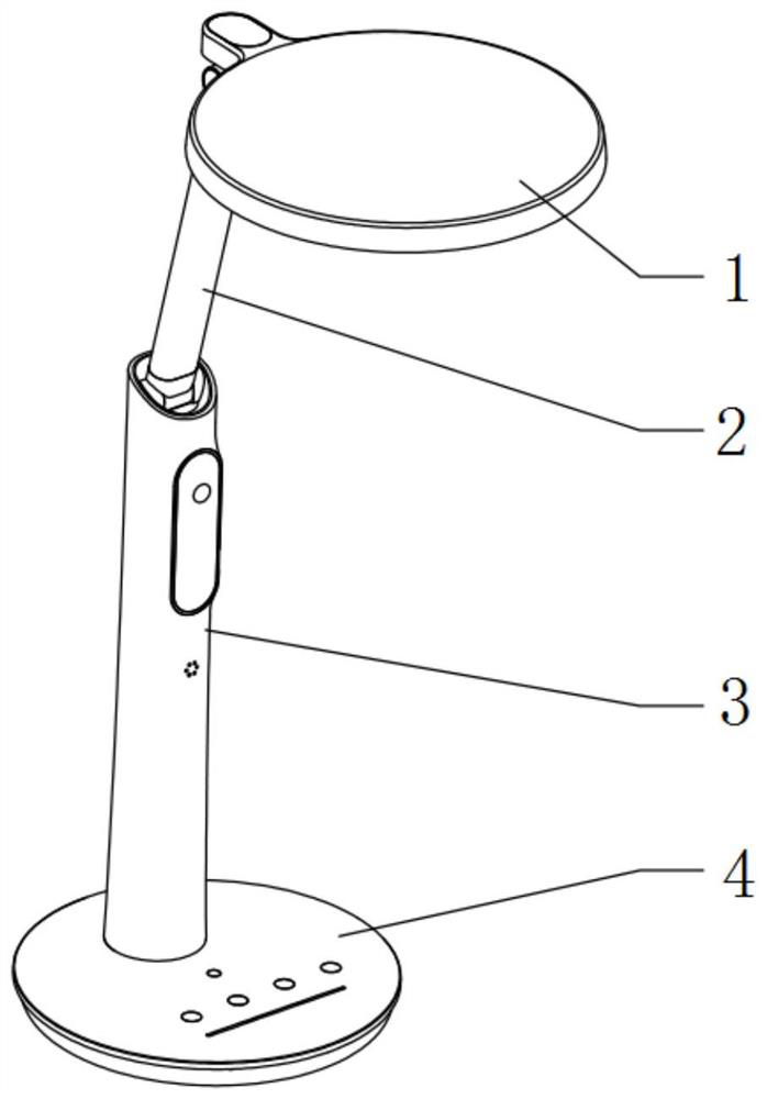 An intelligent desk lamp with a sitting posture reminder function