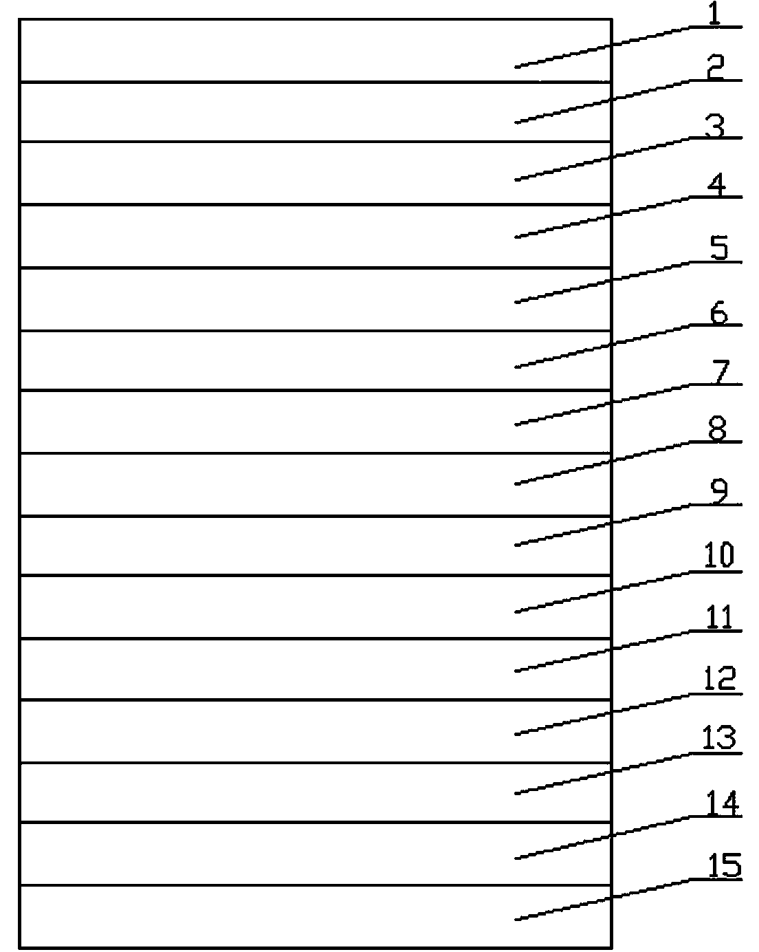 Uncovered anti-shifting paper laser anti-counterfeit label and preparation method thereof