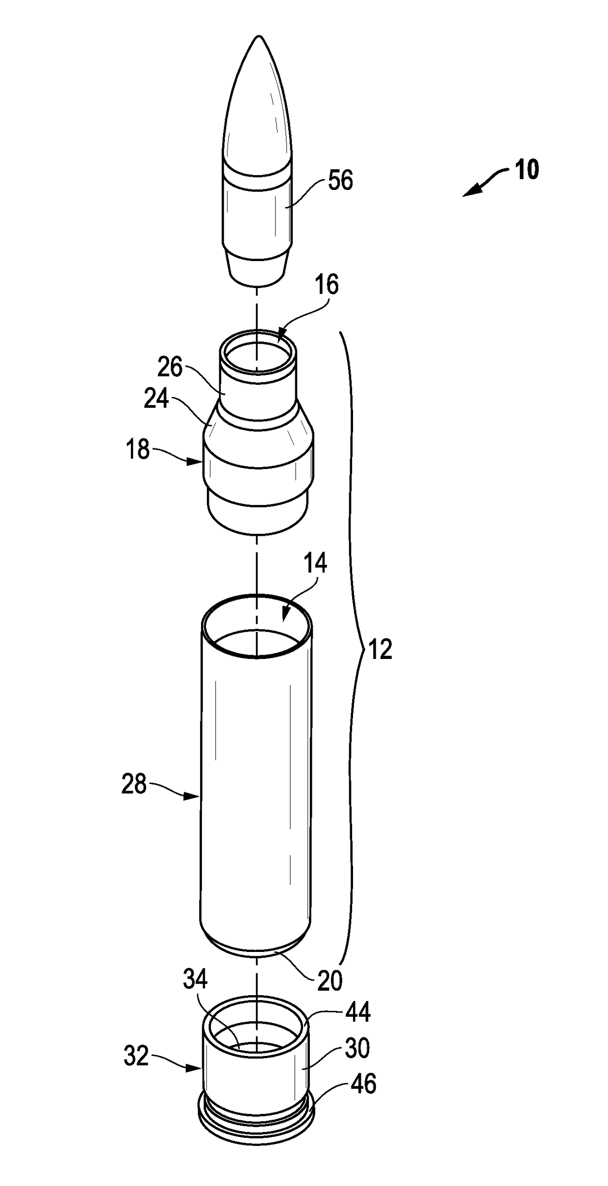 Method of making a polymeric subsonic ammunition cartridge