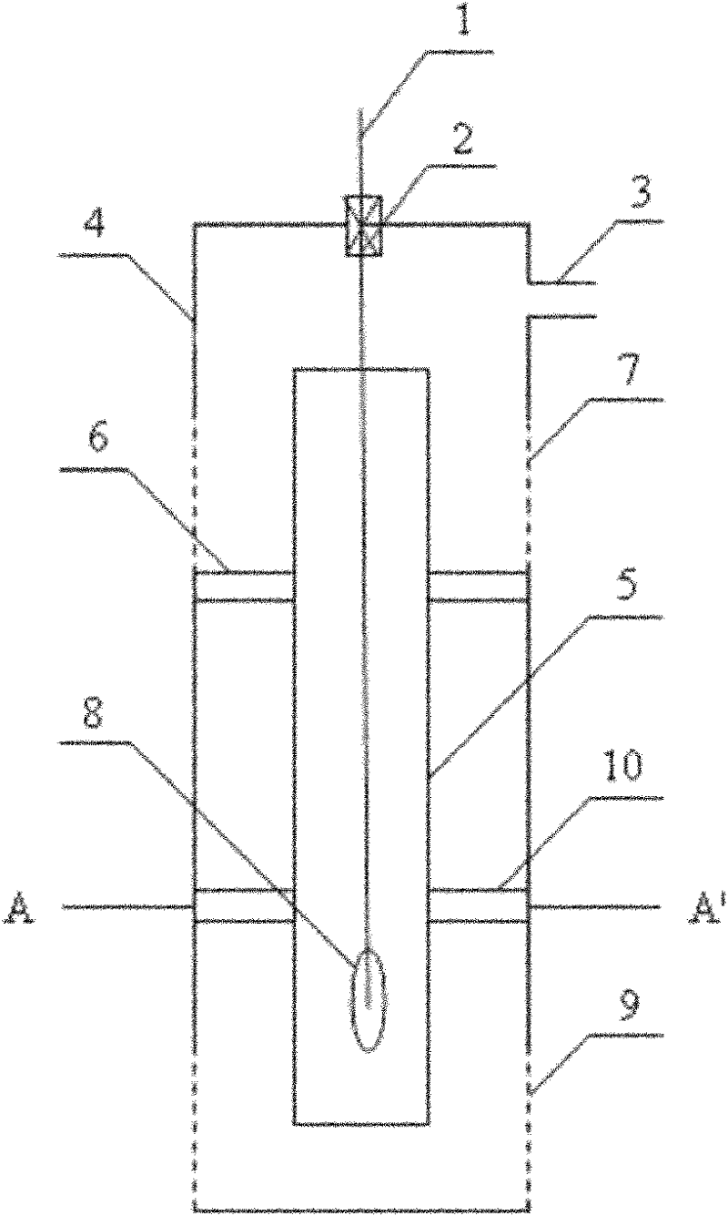 Improved aeration well for in-situ remediation of polluted underground water and remediation method