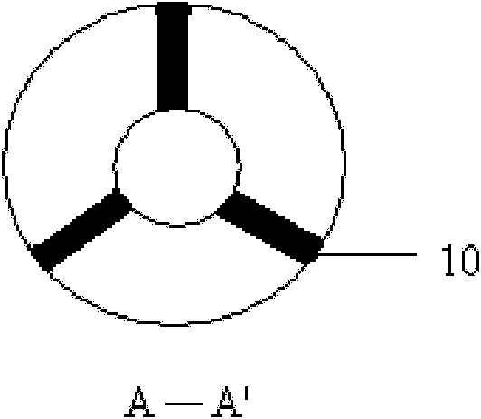 Improved aeration well for in-situ remediation of polluted underground water and remediation method